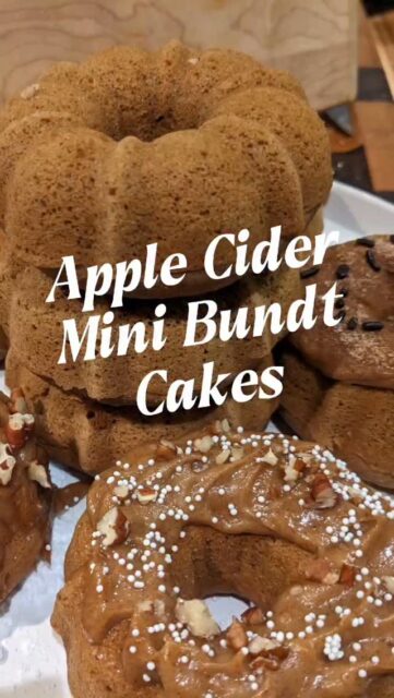✨ Fiber in the Fall! 🍂

🍎 Apple Cider Caramel Mini Bundt Cakes 🍎

Fall in every bite—spiced, sweet, and plant-based.

These mini bundts are perfect for cozy desserts or a little treat with your coffee.

💛 Nutritional Highlights

– Apples bring tons of vitamin C
– Cinnamon + spices add antioxidants
– Whole wheat pastry flour = extra fiber & minerals

📊 Macros per mini bundt:

Calories: ~190
Carbs: 35g
Fiber: 2g
Protein: 2g
Good Fat: 5g

Because yes, dessert can be both delicious and mindful! 

🌻 Comment APPLE and I'll DM you the recipe.

🌻 Save this post for your fall baking list & tag me when you make them!
.
.
.
.
.
#vegan #plantbased #plantlife #veggies #plantbaseddessert #apples #apple #autumn #applecider