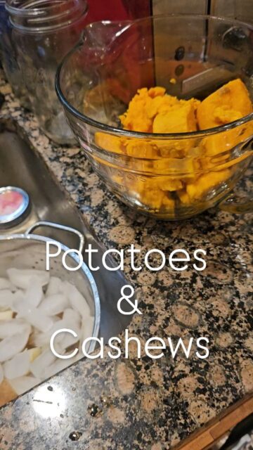 Crazy Potatoes!!!

I have a lot of potatoes I needed to do something with before we head into Thanksgiving. 

So today I'm making:

🥔 Potato Salad
🥔 French Fries
🥔 Alfredo sauce - potato based

I'm also using the heck or of my cashews.

🥜 Plant based mayo for potato salad & a fried spicy cauliflower sammy for lunch

🥜 Marscapone layer of tiramisu dessert 

🥜 Alfredo sauce 

Happy to share any of these recipes.  Just comment POTATOES and let me know which one you'd like, and I'll DM you. 

#potatoes #potato #cashew #plantbaseddessert #plantbasedalfredo #plantbasedtiramisu #healthy #veganfood #veganrecipe #plantbasedrecipe