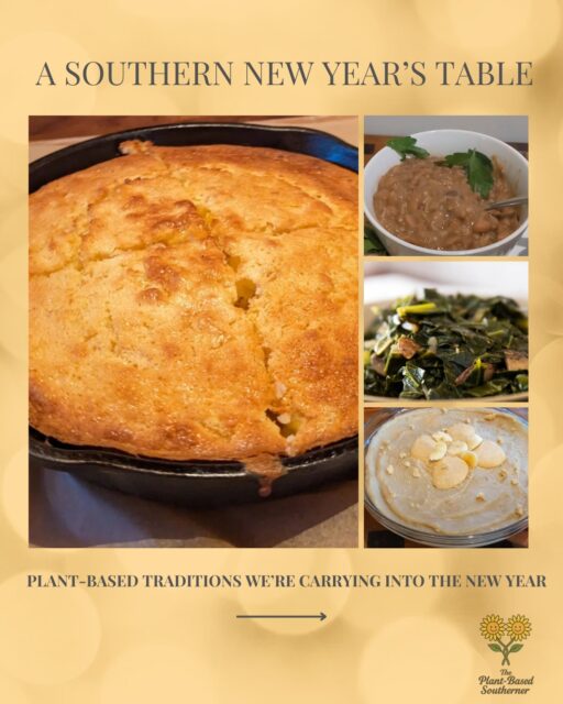 If your New Year’s plate looks like this, you're doing it right. 

🎉 Beans for abundance.
🍀 Greens for luck.
🥂Cornbread for prosperity.

And yes, banana pudding because it's my daddy's birthday and it's his fav! 

Same Southern traditions. 
🌿 Plant-based and
💖 Full of hope for the year ahead. 

✨ Comment “NEW YEAR" and I’ll send you these cozy, plant-based recipes. 🥂

I hope y’all have the happiest New Year!