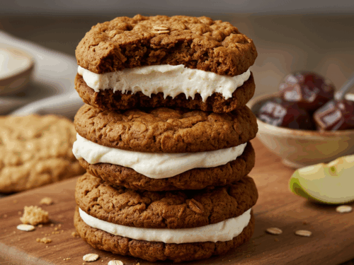plant based oatmeal cookie pie