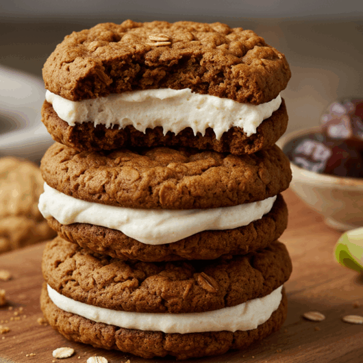 plant based oatmeal cookie pie